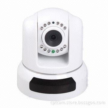 Wired IP Camera, H.264 Megapixels, IR Night Vision, Pan/Tilt, Supports 32GB TF Card, Built-in Mic